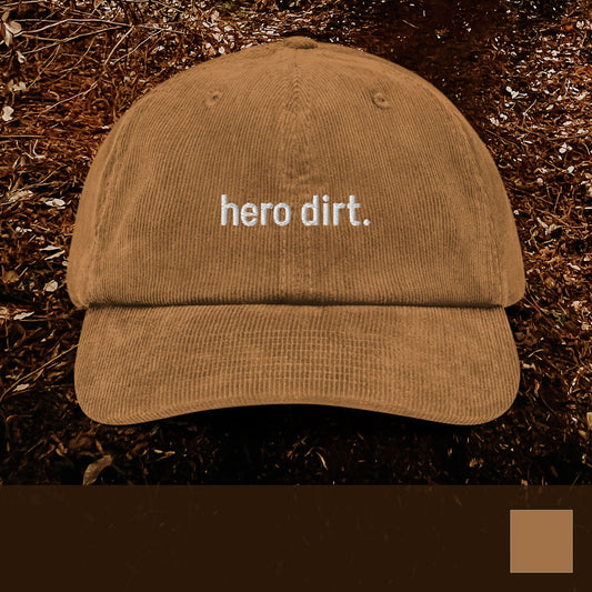 hero dirt. corduroy hat